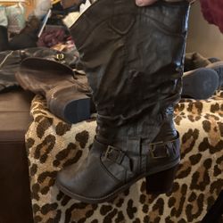 Dark Brown heeled Boots 