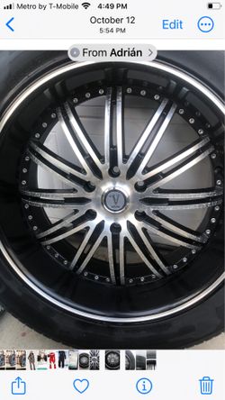 VELOCITY SET RIMS WITH TIRES