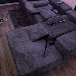 Soft L-shaped couch