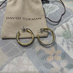  The Crossover Collection Hoop Earrings Sterling Silver 