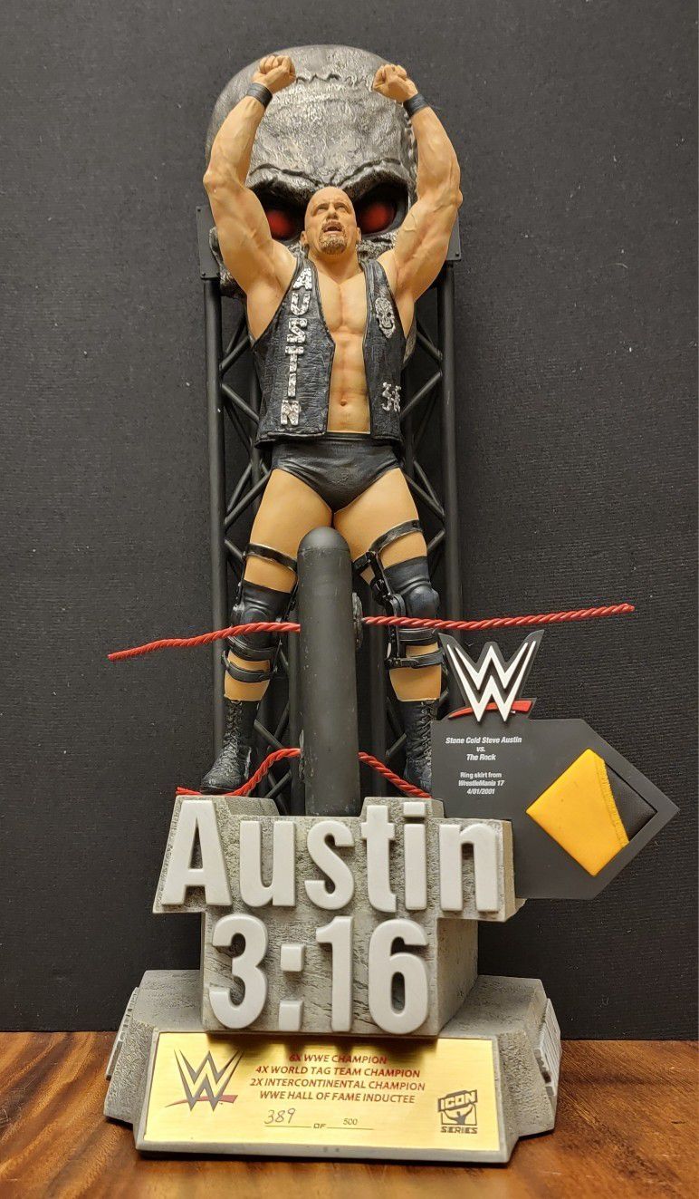 Stone Cold Steve Austin WWE Icon Series Resin Statue McFarlane Toys #389/500