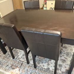 Table With 6 Chairs 