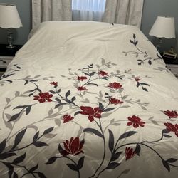 Edredón king Size Con 5 Cojines