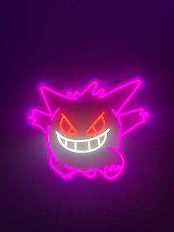 Gengar Pokémon Led Wall Sign