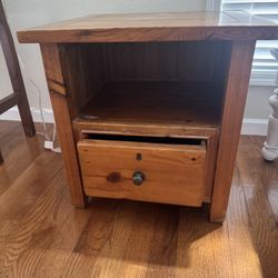 Wood End Table