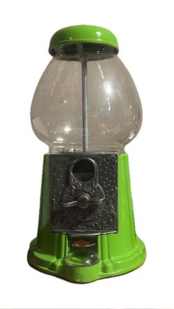 Vintage lime green Carousel Gumball machine