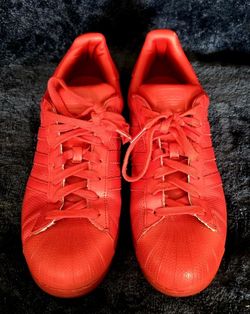 Adidas Red Superstars Size 9.5 