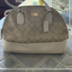 Coach Light Beige Purse