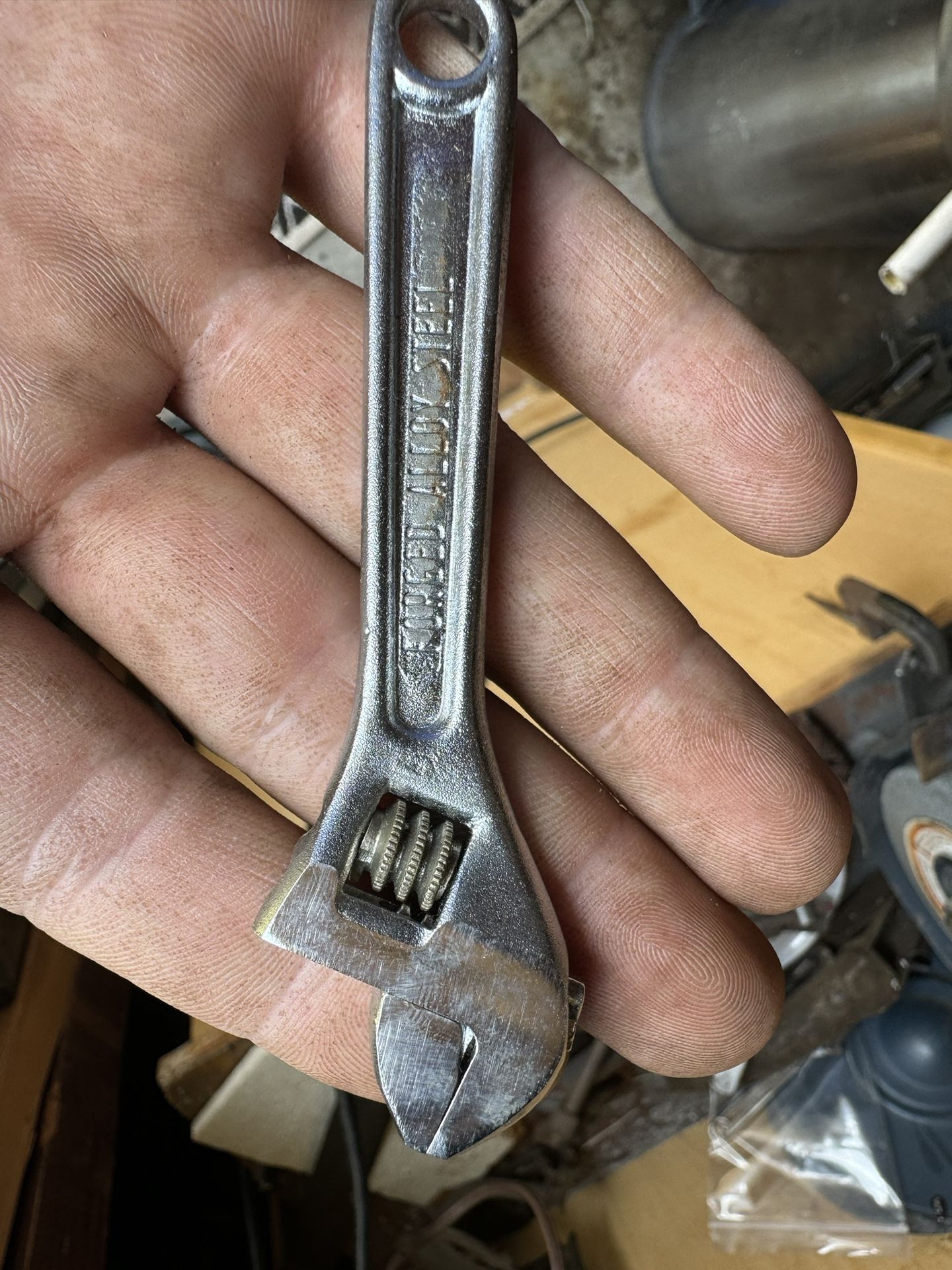 UTICA TOOLS #91-4 Adjustable Wrench 4" INDUSTRIAL FINISH