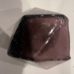 Antropologie Purple Faceted Vase  