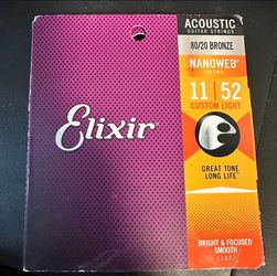 Elixir acoustic Gurtar angs 11/52