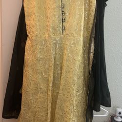 Elegant South Asian Formal Dress 