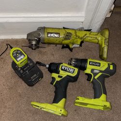 Ryobi Saw And Drill W/ Battery 