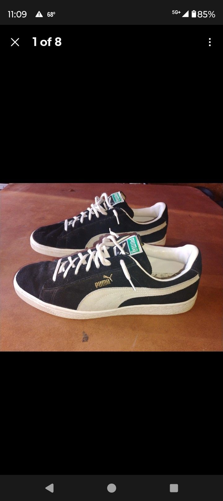 PUMA Mens Suede Classic XXI Sneakers Size-11 Color-Puma Black/Puma White