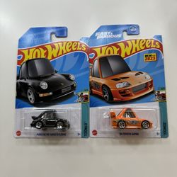 Hot Wheels Porsche And Supra Tooned