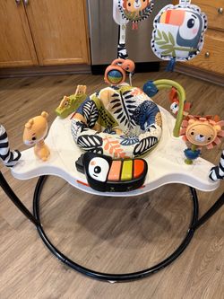 Fisher-Price Palm Paradise Jumperoo Baby Activity Center w/Lights & Music