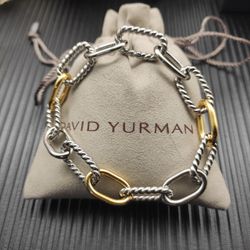 Women's David Yurman Madison Chain Bracelet Three-link Color Bracelet. Size 21cm