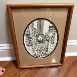 Marshall Field’s Print In Original Frame