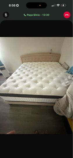 Bed with matrex and box