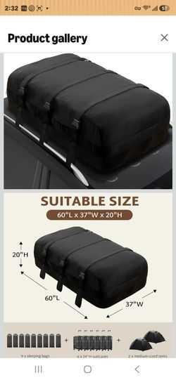 iBirdie Roof Rack Cargo Carrier M