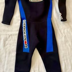 Henderson Kids Wetsuit - Size 4 - 2mm Neoprene - Full Body Swim / Surf