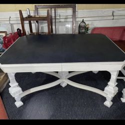 Refinished Dining Table With chairs
