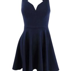 B Darlin V-Neck Fit & Flare Dress
