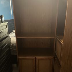 Wooden Mesh Bookcase