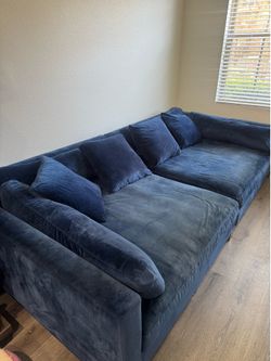 Free Large Velvet Couch