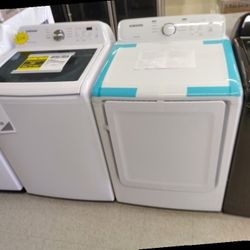 SAMSUNG SET WASHER AND DRYER TOP LOADER SET O71