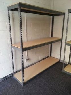 Warehouse Shelving 72 in W x 18 in D Garage Storage Racks 3 Tier Easy to Assemble Stronger Than Homedepot And Lowes Delivery Available