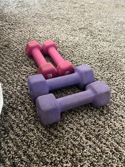 Neoprene Coated Dumbbell Set - 3lb and 5lb Pairs