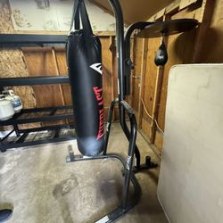 New And Hardly Used Boxing Bag With Stand