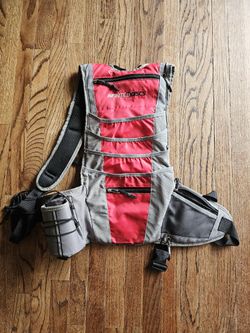 Infinite Disc Trekker Disc Golf Backpack Bag - Easy Access Storage - Red