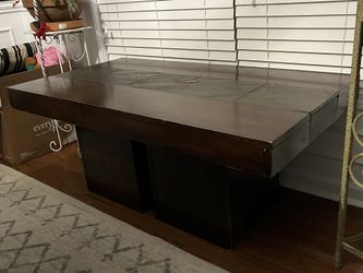 Coffee Table (Stone/Solid Wood)