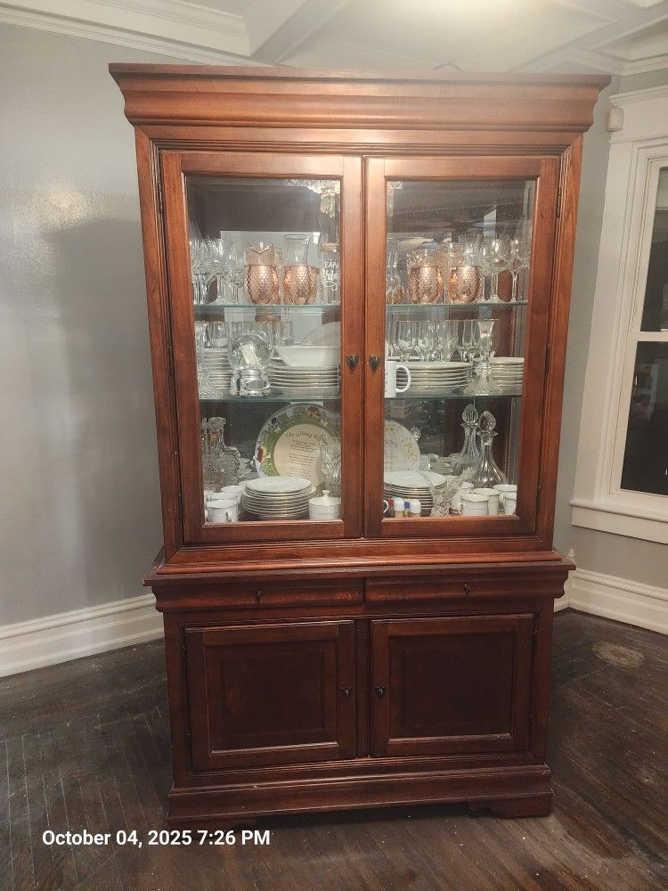 Wood China Cabinet 