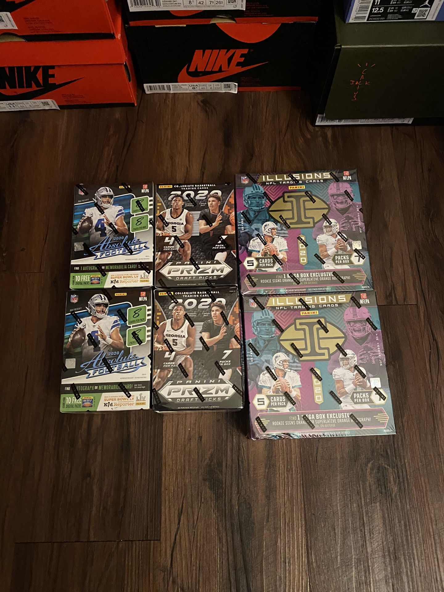 Basketball And Football Cards Panini Sealed Boxes