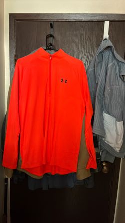 safety orange Under Armour tech 2.0  1/4 zip XXL lightweight pullover