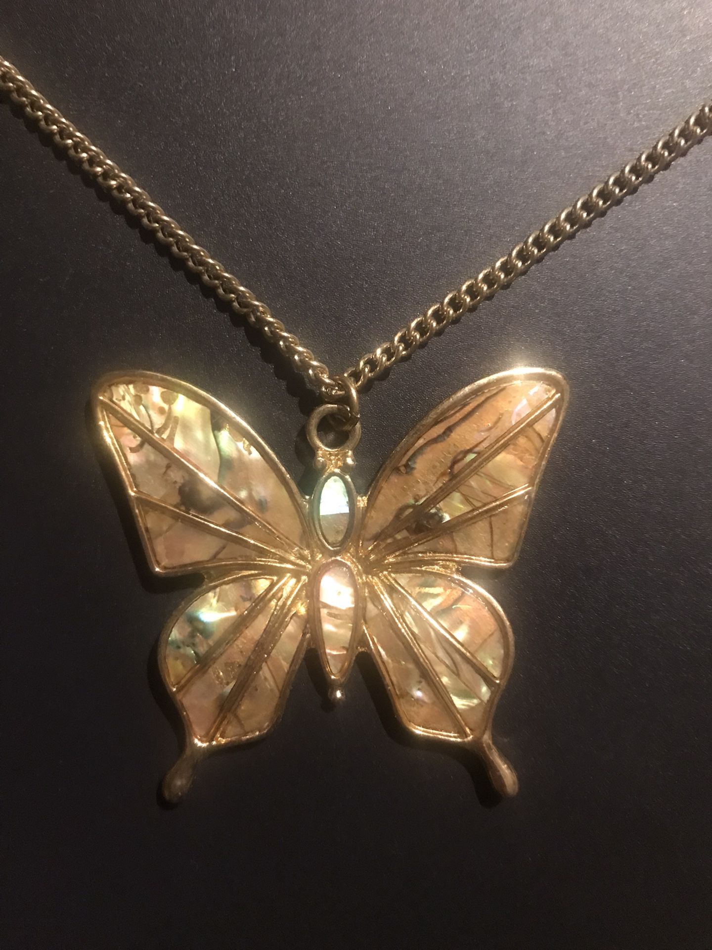 Gold color Necklace with Beautiful Butterfly pendant