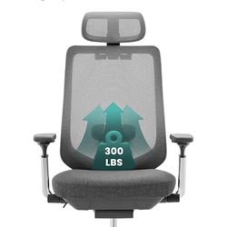 COLAMY Ergonomic Mesh Office Chair High Back Lumbar Support Darkgrey New