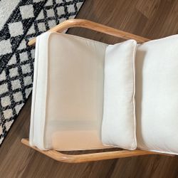 Accent Chair Bedroom Chair with Lumbar Pillow