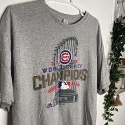 2016 Chicago Cubs World Series Champions Shirt - Delta Pro Weight Tag - Vintage Fit L 