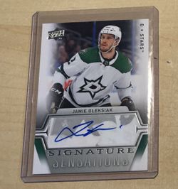 SEATTLE KRAKEN NHL Hockey Jamie Oleksiak Auto Card