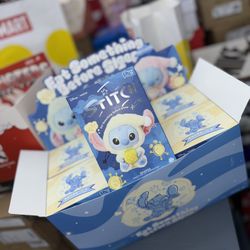 'Eat Something Before Sleep' Disney Miniso Stitch Vinyl Keychain 