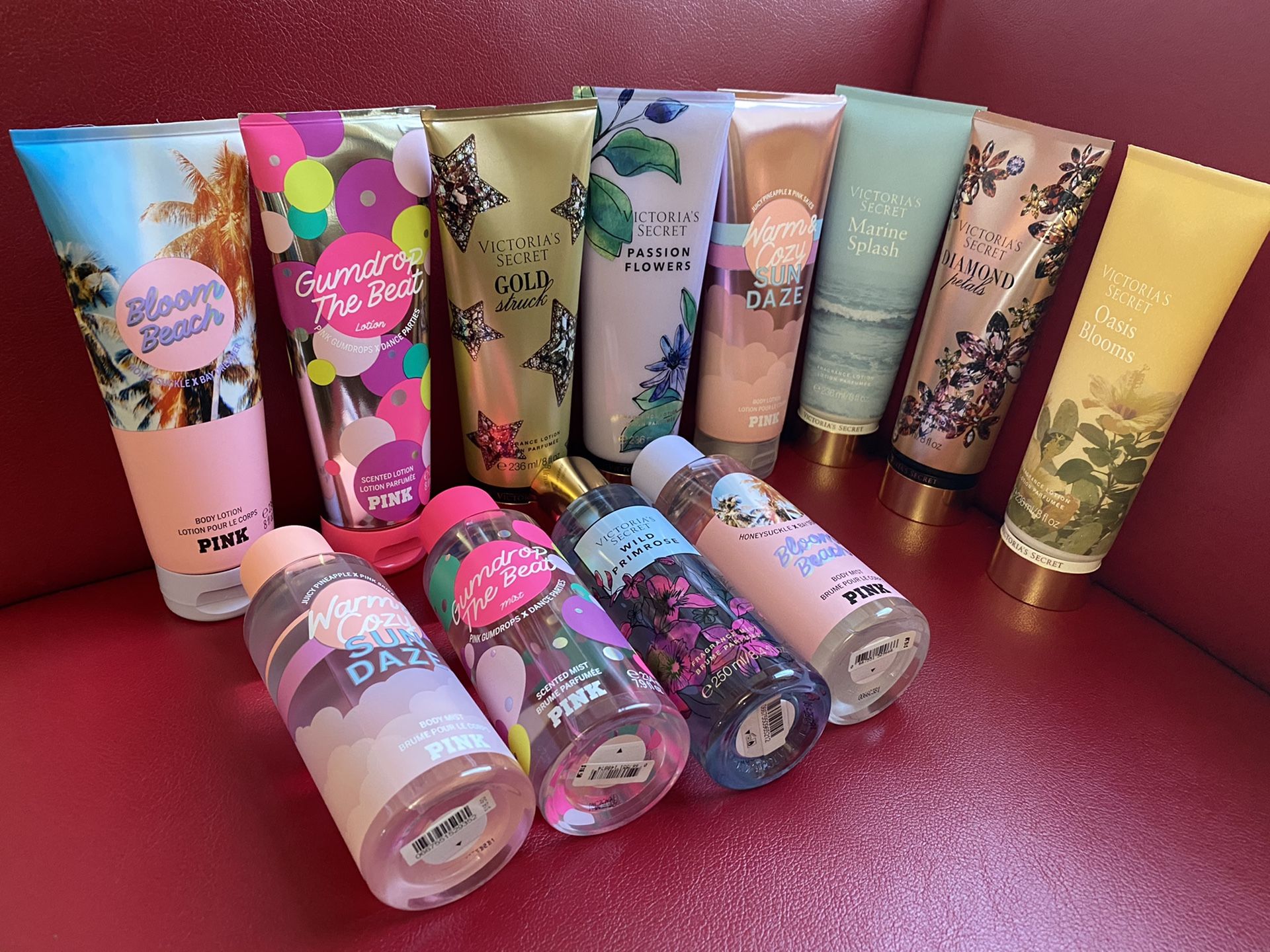 Victoria’s Secret lotions and body mists