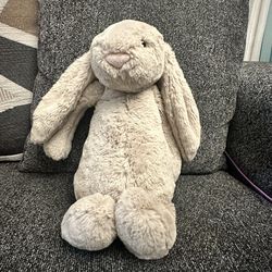 Jellycat Medium Bashful Beige Floppy Bunny 12" Plush Stuffed Animal Toy