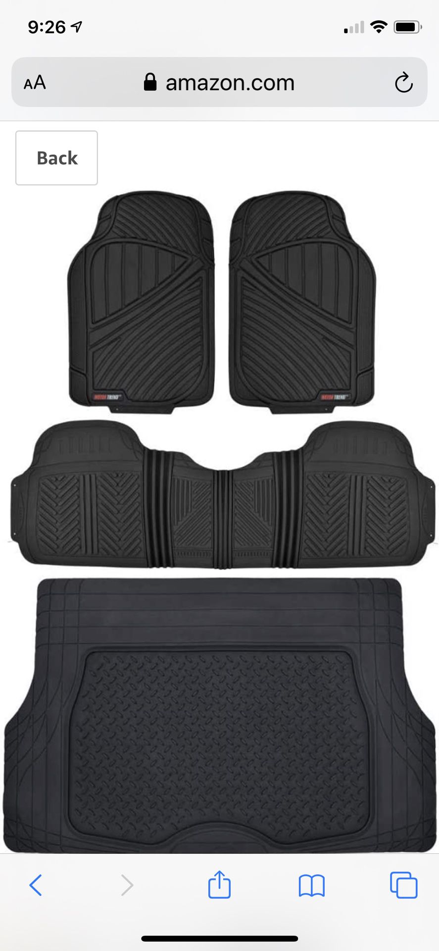 Custom fit floor mats for Hyundai Tucson 2015 to 2021