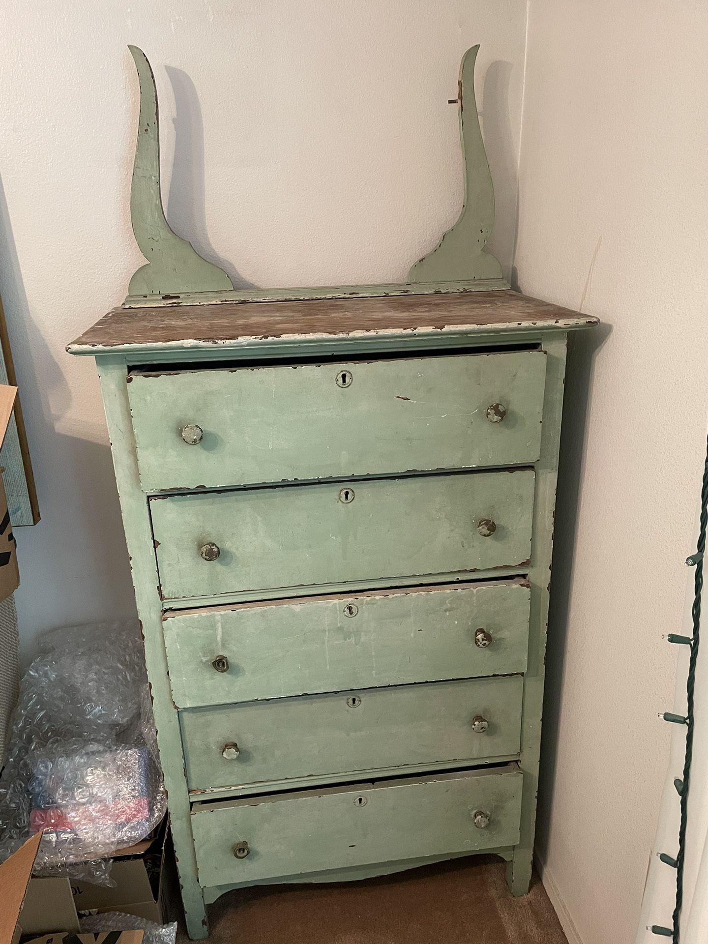 Vintage Tall Dresser