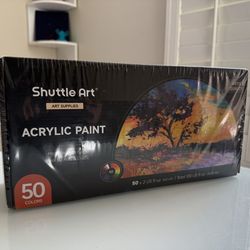 Brand New Shuttle Art Acrylic Paint, 50 Colors Acrylic Paint Set