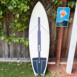 5’10 JS Black Baron Twin Fin Surfboard Fish Surf Board (not Channel Islands Feb’s Fish FireWire Machado Seaside Album G and S Lost RNF 96 Retro Pisces